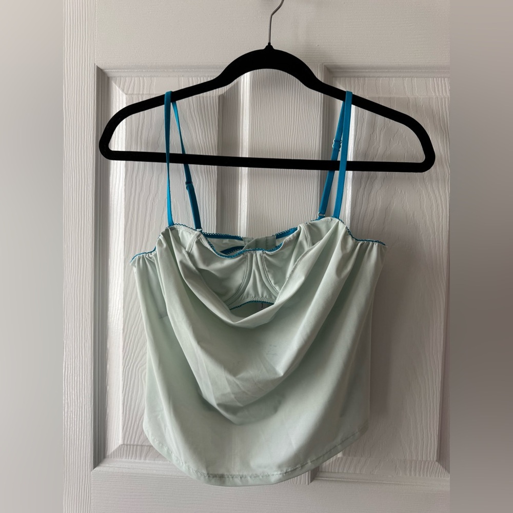 Urban Outfitters: Low Cut Halter Top with Built-in Bra
Size: L